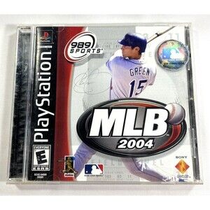 989 Studios MLB 2004 Sony PlayStation 1 Complete with Manual Tested